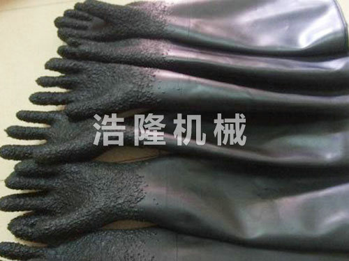 顆粒、光面噴砂手套